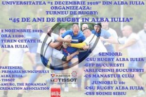 Eveniment de marcă şi turneu de rugby în Cetatea Marii Uniri | Sâmbătă, pe “Cetate”: “45 de ani de rugby în Alba Iulia”