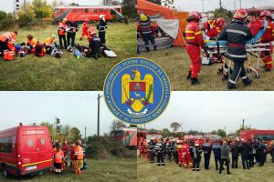 Exerciţiu cu activarea Planului Roşu de intervenţie în oraşul Găeşti