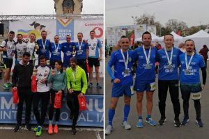 Militarul Laurentiu Cobzaru, pe locul secund la Maratonul International Iasi, cu echipa Asii alergarii Galati“