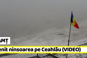 NEAMȚ: A venit ninsoarea pe Ceahlău (VIDEO)