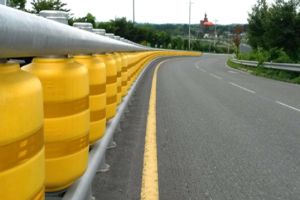 CNAIR – Parapet tip rulou montat pe DN7 Bucureşti – Târgovişte