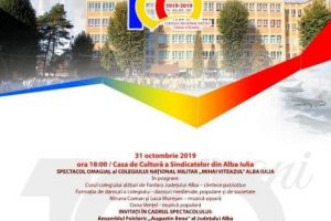 Joi, 31 octombrie: Spectacol omagial dedicat sărbătoririi a 100 de ani de la înfiinţarea liceului militar, la Casa de Cultură a Sindicatelor din Alba Iulia