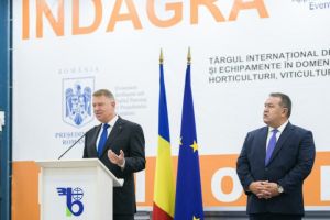 Klaus Iohannis, la targul INDAGRA: Romania poate progresa semnificativ printr-o mai buna utilizare a fondurilor europene destinate agriculturii