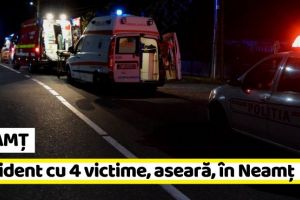 NEAMȚ: O depăşire riscantă a băgat 4 persoane în spital