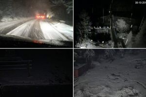FOTO-VIDEO:  La Arieşeni şi în Munţii Șureanu ninge ca în poveşti. Prima zăpadă din iarna 2019-2020 în judeţul Alba