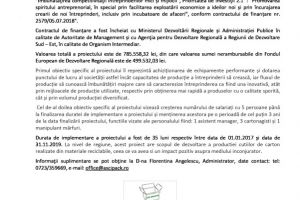 Comunicat de presa: Incheierea proiectului Consolidarea pozitiei pe piata a S.C. ASCI INDUSTRY S.R.L. in domeniul fabricarii hartiei si a cartonului ondulat si ambalajelor din hartie si carton