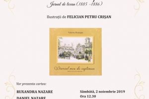 Lansare de carte: Diariul meu de septiman – Jurnal de licean, cu ilustraţii, la Biblioteca Judeţeană “George Bariţiu”