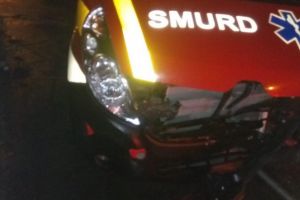 Ambulanta SMURD, implicata intr-un accident in Targu Mures