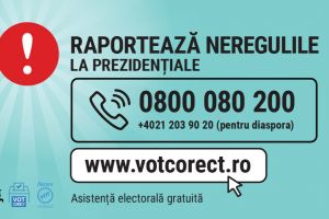 Call center şi platformă online pentru sesizarea neregulilor la alegerile prezidenţiale