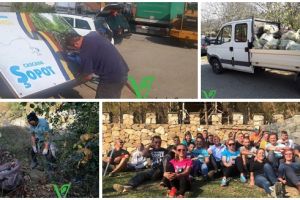 Verde de Banat: voluntarii au strâns două camionete de gunoi de pe malurile Begăi