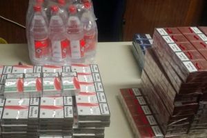 Contrabandă cu ţigări şi alcool