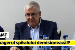 NEAMȚ: Acuzând că i s-a întins o capcană, directorul spitalului demisionează