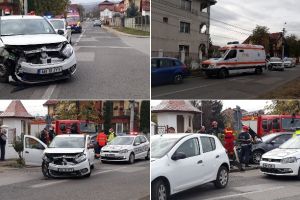 FOTO| Accident rutier în Alba Iulia pe strada Lalelelor
