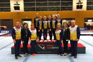 Gimnasta Sabrina Maneca Voinea, de la CS Farul Constanta, aur cu Romania la Cupa Elvetiei (galerie foto)