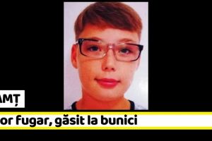 NEAMȚ: Minor fugar, găsit la bunici