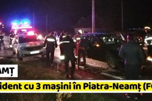 NEAMȚ: Accident cu 3 maşini în Piatra-Neamţ (FOTO)