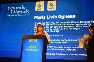 VIDEO FOTO – Salvatorul copiilor prematuri din Sibiu, dr. Livia Ognean, premiat de PNL