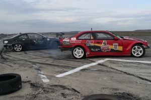 FOTO. Drifturi de senzaţie! Sătmăreanca Natalia Iocsak a făcut spectacol pe Aeroportul din Iaşi