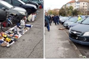 Poliţia Locală a confiscat marfa expusă pe trotuarele din zona Pieţei Flavia