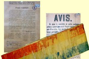 Marţi, 5 noiembie 2019: Exponatul lunii noiembrie – „Eşarfa tricoloră” a lui Ovidiu Gritta la Muzeul Naţional al Unirii din Alba Iulia