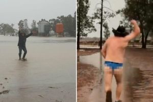 VIDEO. Oamenii au dansat în ploaie de bucurie, după trei ani de secetă în Australia