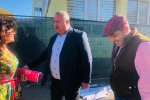 Viceprimarul Cristi Ganea, in vizita pe santierul noii gradinite care se va construi in Ploiesti