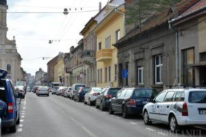 Trafic blocat, sâmbătă, pe strada Iuliu Maniu din Oradea