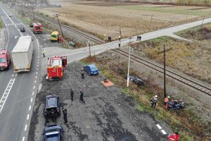 FOTOGALERIE. Accident cu victime multiple. Plan roşu de intervenţie între Satu Mare şi Sălaj (exerciţiu)