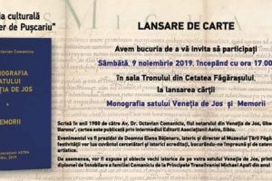 Lansare oficială: „Monografia satului Veneţia de Jos şi Memorii”, la Cetatea Făgăraşului