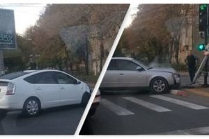 Accident în Piteşti cu un şofer băut. A trecut pe roşu!