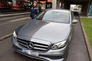 Mercedes în valoare de 55.000 de euro, căutat în Cehia, confiscat în Borş. Tânărul care îl conducea s-a ales cu dosar penal (FOTO)