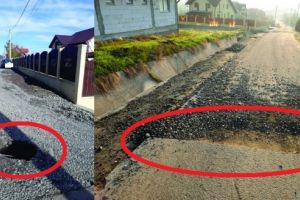 VIDEO, FOTO: Proiect de infrastructură FIASCO la Sântana de Mureş. PERICOL pentru cetăţeni!