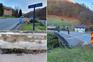 FOTO| DN 74, drumul “ de dai în gropi“ spre Apuseni neasfaltat în întregime de peste 30 de ani, are probleme si cu podeţele
