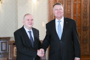 Klaus Iohannis, intalnire cu presedintele Organizatiei Mondiale Sioniste, Avraham Duvdevani