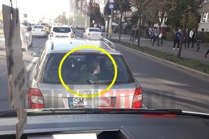 FOTO. Copil transportat în portbagajul unei maşini de Satu Mare, în Cluj