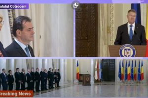 Presedintele Klaus Iohannis se intalneste cu premierul Ludovic Orban la Palatul Cotroceni