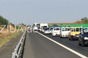 INFOTRAFIC: Atentie, soferi!  Circulatie aglomerata pe A1