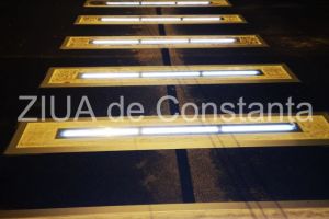 Premiera pentru Constanta: Cum arata o trecere de pietoni de pe bulevardul Tomis (galerie foto + video)