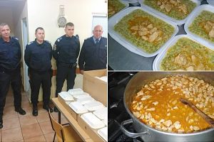 FOTO. Jandarmii sătmăreni au pregătit o cină caldă pentru oamenii străzii