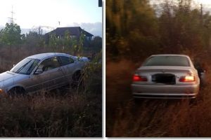 Și-a abandonat prietenul în BMW-ul cu care făcea drifturi, ca să scape de poliţişti