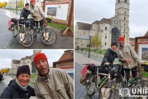 FOTO, VIDEO. Turişti belgieni, pe biciclete, în Cetatea Alba Carolina: „România este cea mai primitoare ţară, cu oameni gata să ajute şi călduroşi”
