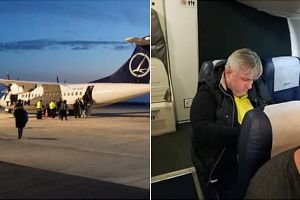 FOTO. Cursa aeriană Bucureşti – Satu Mare, blocată de un politician!