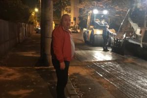 Viceprimarul Cristi Ganea a mers, azi noapte, in zonele unde se asfalteaza. Ce a descoperit