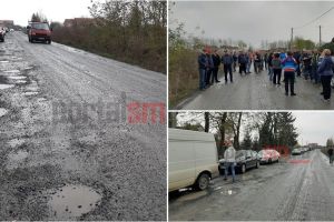 FOTO/VIDEO. Drumul-Ruşine al Sătmarului. O femeie s-a îmbolnăvit de astm din cauza prafului