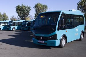 Primele 11 minibuze noi, dintre cele 20 achiziţionate de Primărie, au ajuns la Galaţi