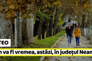 METEO: Cum va fi vremea Neamţ. Prognoza meteo (10–11 noiembrie)