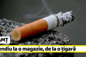 NEAMȚ: Incendiu la o gospodărie, de la o ţigară