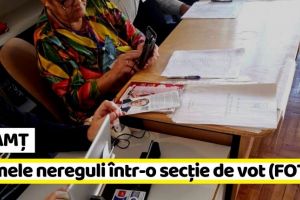 NEAMȚ: Primele nereguli, într-o secţie de vot din Piatra-Neamţ (FOTO)