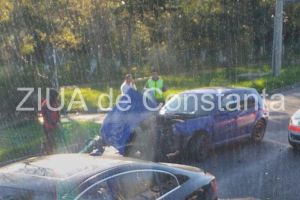 Accident rutier cu victima in Eforie Sud. Doua autoturisme implicate (galerie foto) 