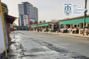 FOTO. Piaţa Mare intră într-o nouă etapă de modernizare. Au început lucrările de asfaltare